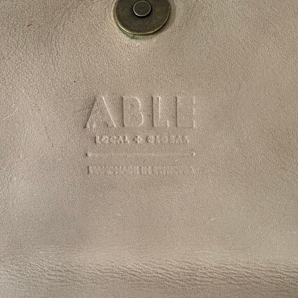 ABLE Local + Global Flap Crossbody Shoulder Bag Camel/Cream OS Granola Normcore - Picture 6 of 9